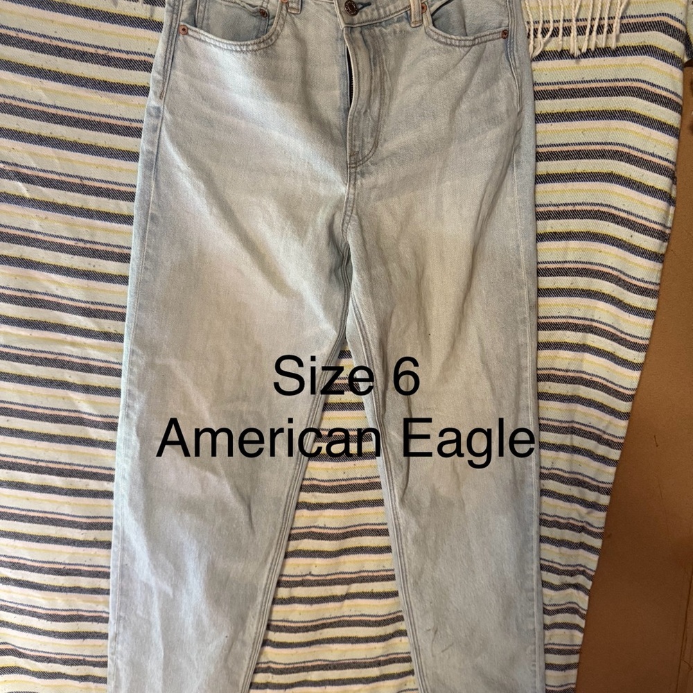 American Eagle Outfitters Blue Straight Leg Jeans